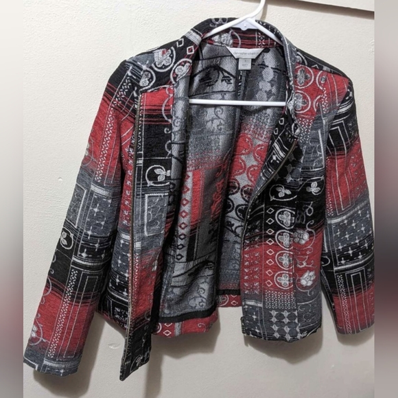 Christopher & Banks - womens zippered jacket - Picture 4 of 8